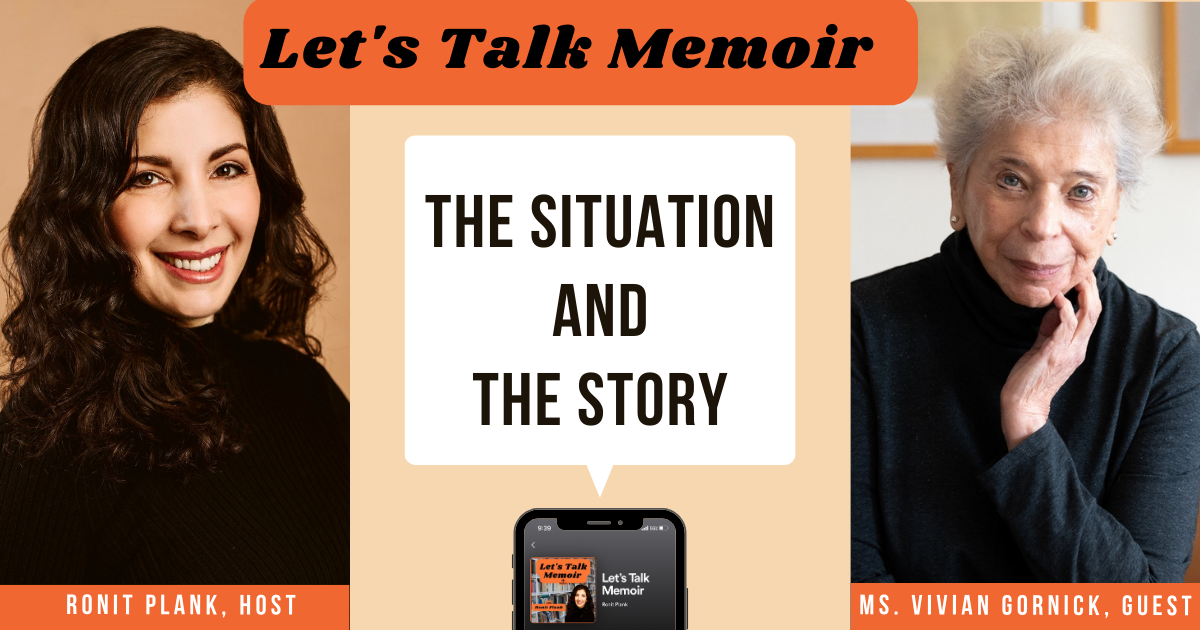 A conversation with Vivian Gornick, your memoir questions, & upcoming workshops